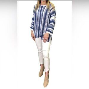 Tribal Women’s 3/4 STRIPE SWEATER size Large